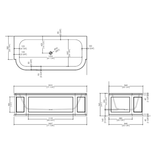 Ванна угловая Devon&Devon President - фото 3