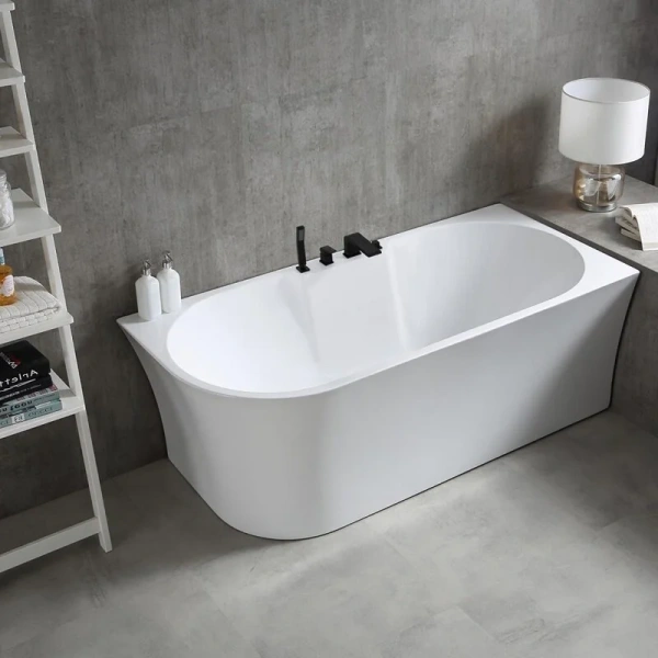 Акриловая ванна Abber 170х78 см правосторонняя, белые - фото 8