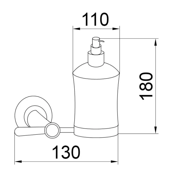 Дозатор для мыла Boheme Puro настенный - фото 2