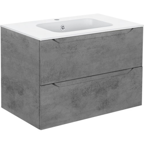 Тумба под раковину подвесная Vincea Norma 80,7 см Beton, современная, hi-tech, лофт - фото 3