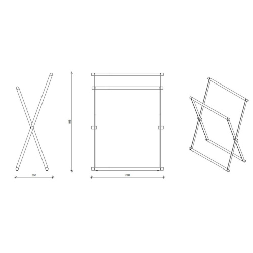 Полотенцедержатель Decor Walther Cross хром - фото 2