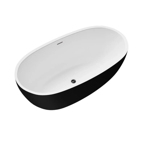 Ванна акриловая Grossman Classic 150x80 см черная матовая, отдельностоящие - фото 6