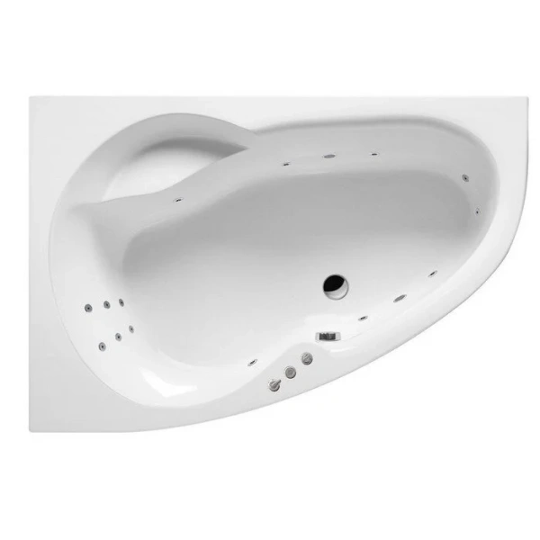 Ванна гидромассажная Excellent Newa Smart 160 x 95 см, левая, белый/хром, WAEX.NEL16.SMART.CR - фото 1