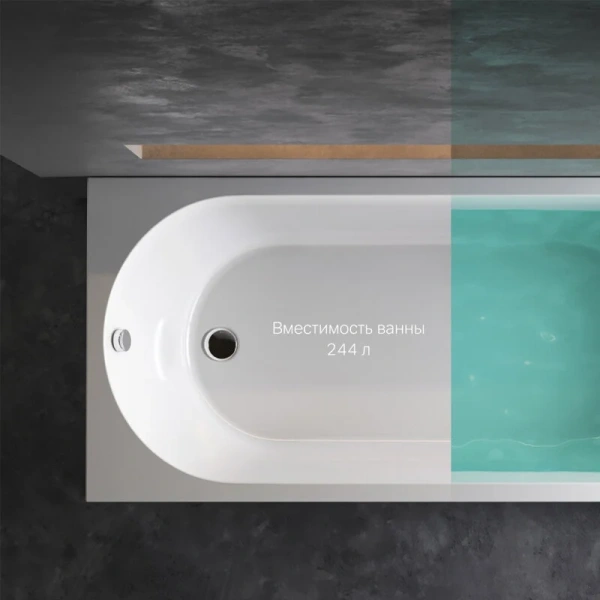 Ванна акриловая Am.Pm X-Joy W94A-180-080W-A 180x80 прямоугольная, 180 см - фото 9