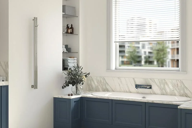 Полотенцесушитель водяной Сунержа Нюанс PRO 5х120 см без покрытия, из нержавеющей стали, без полки, неповоротные - фото 6