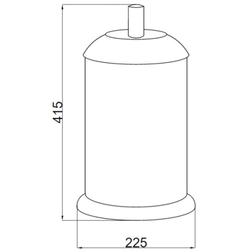 Мусорное ведро Boheme Murano декор хрусталь - фото 2