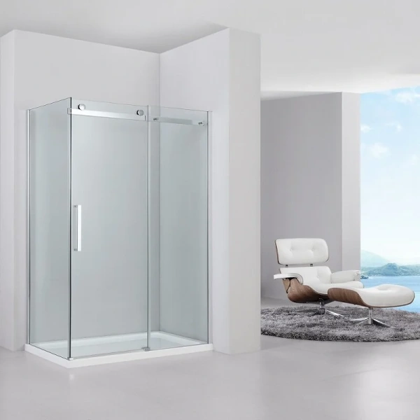 Душевой уголок Black&White Stellar Wind 120x80 см профиль хром, стекло прозрачное - фото 1