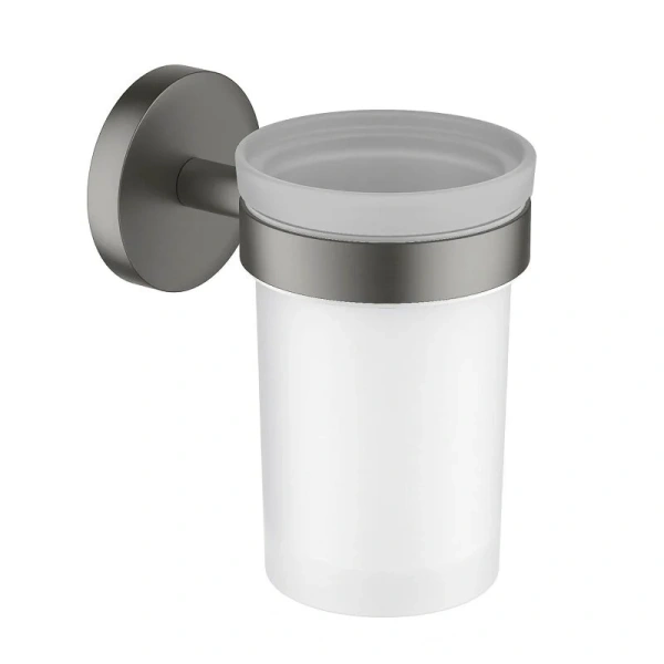 Стакан для ванной Акватек Европа оружейная сталь - фото 1