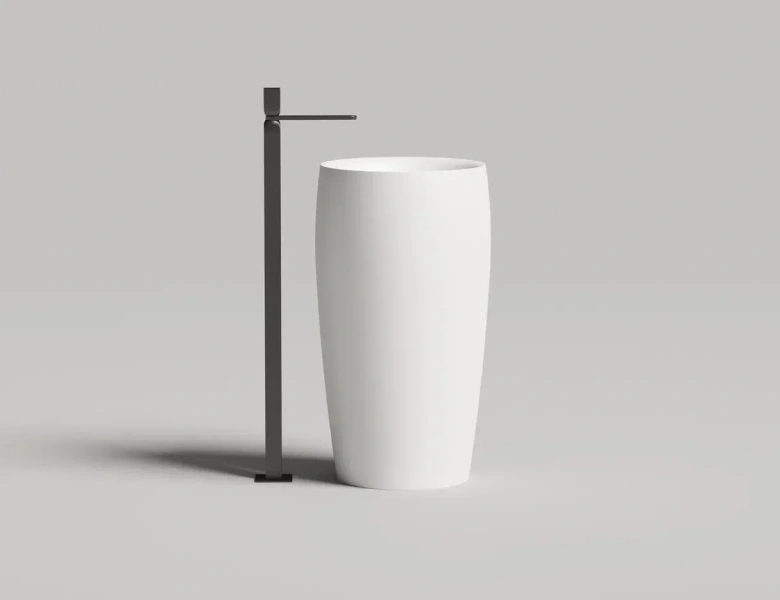 Раковина напольная Salini Alda 03 белая - фото 4