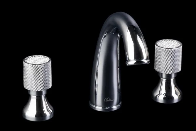 Смеситель для раковины Boheme Royal Cristal на 3 отверстия - фото 1