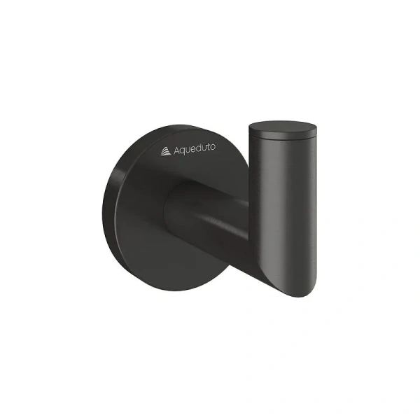 Крючок для ванной Aqueduto PONTO оружейная сталь - фото 1