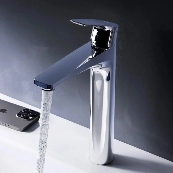 Смеситель для раковины AM.PM Gem с донным клапаном хром, высокие, с донным клапаном - фото 5