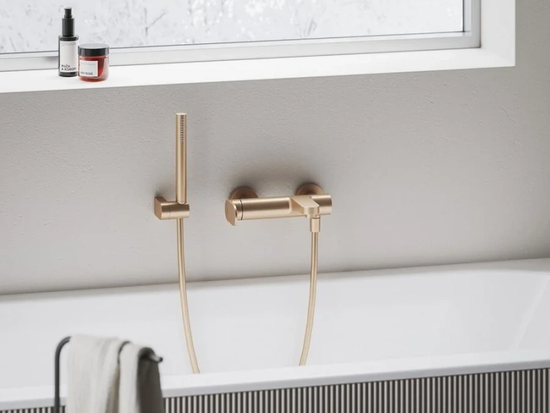 Смеситель для ванны Ravak Eleganta розовое золото, современные, hi-tech - фото 3