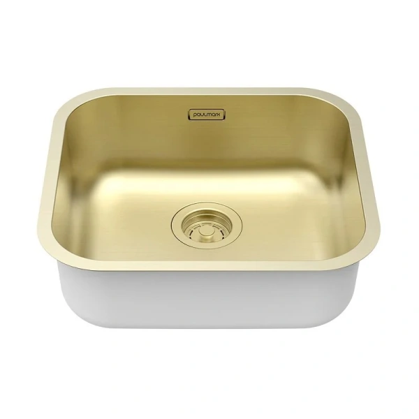 Мойка для кухни Paulmark Vello 48 см светлое золото - фото 3