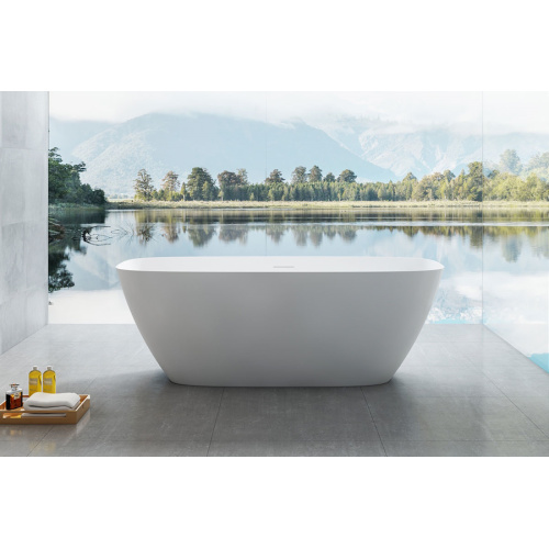 Ванна из искусственного камня Vincea 170x75 см белая матовая - фото 1