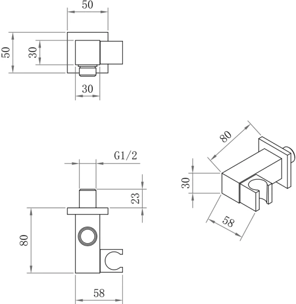 Душевой комплект BERGES Nardis черный матовый, черные index_1 - фото 8