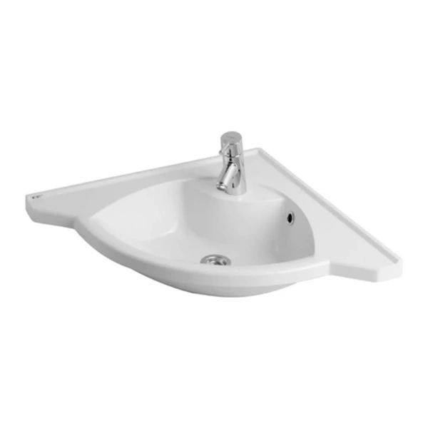 Раковина мебельная Акватон Сергей 62 см угловая белая - фото 1