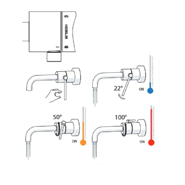 Смеситель для раковины Nobili Velis VE125198/1CR встраиваемый - фото 4