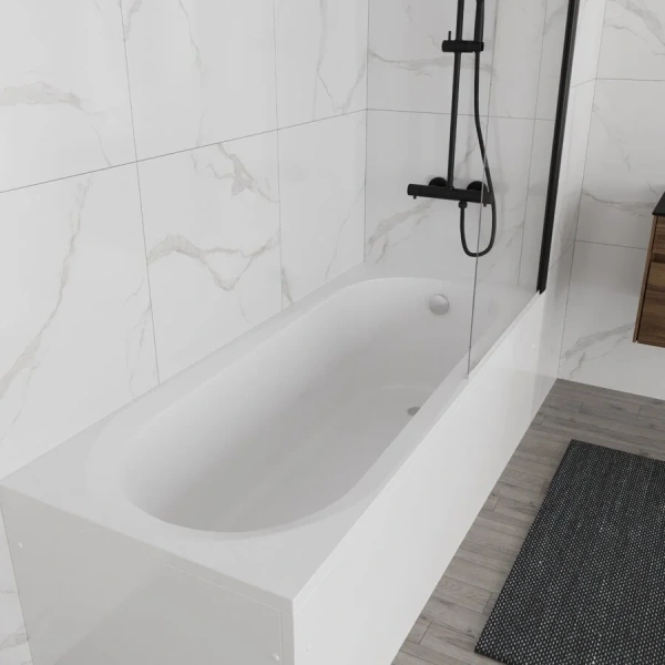 Ванна акриловая Vincea VBT-2B170-LG, 170 x 70 см, с ножками, белая, прямоугольные - фото 5