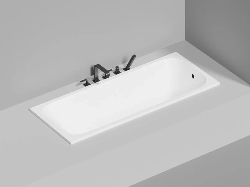 Ванна из искусственного камня Salini Orlando 170x70 см S-Sense белая матовая, белые - фото 8