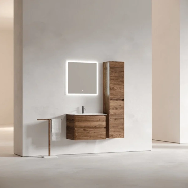 Тумба под раковину подвесная Sancos Libra 70 см дуб чарльстон - фото 4