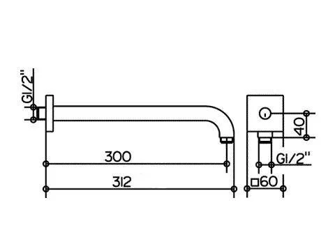 Душевой кронштейн Keuco Edition 11 53088 010302 - фото 2