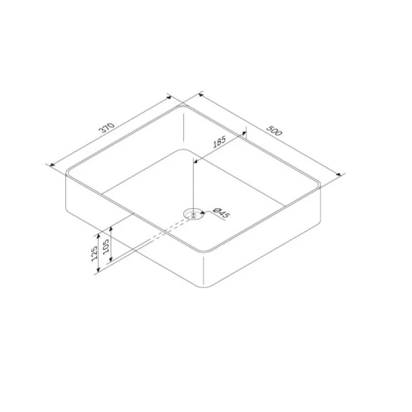 Раковина Am.Pm Func 50 см прямоугольная - фото 2