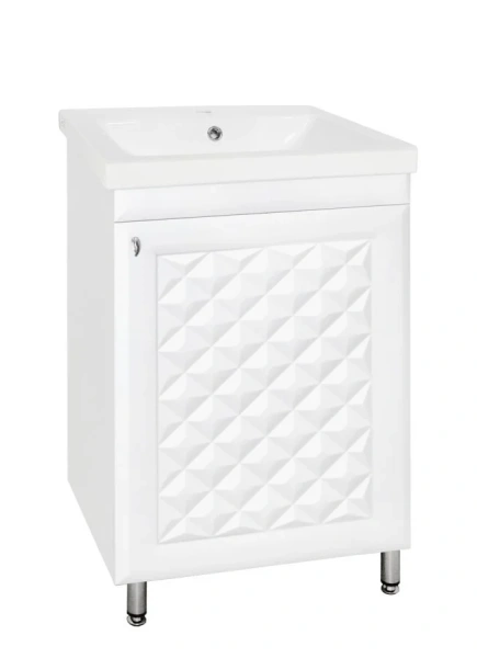 Тумба с раковиной напольная Style Line Канна ЛС-00000297 50 см с дверцей