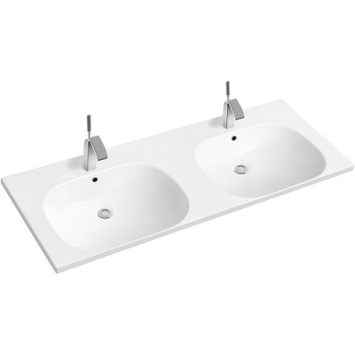 Раковина Ceramalux N 120 см двойная - фото 1