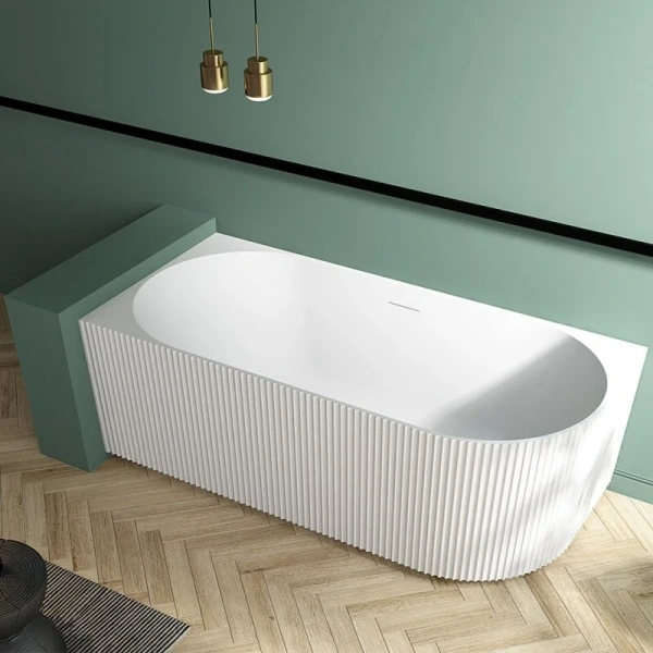 Акриловая ванна Abber 170х80 см левосторонняя, без гидромассажа, большие - фото 6