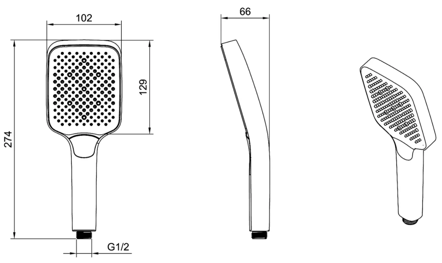 Лейка для душа Berges H1 хром - фото 3