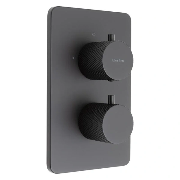 Смеситель Allen Brau Priority 5.3U123-31 для ванны и душа, термостатический, с внутренней частью, цвет черный матовый - фото 3
