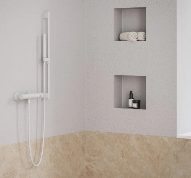 Смеситель для душа Ravak Eleganta белый матовый, современные, hi-tech - фото 3