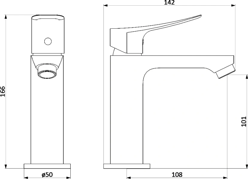 Смеситель для раковины Damixa Apollo однорычажный - фото 4