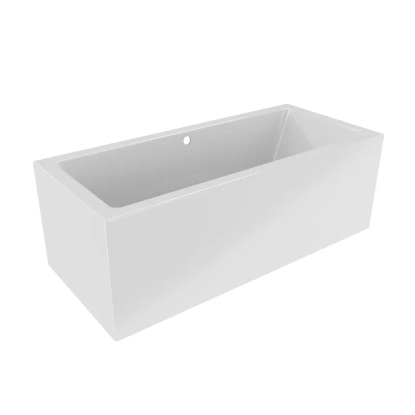 Акриловая ванна Riho Rething Cubic Fall Plug & Play, B110023005/B110022005, 200 x 90 см, наполнение через перелив, литые панели слева/справа, цвет белый index_1 - фото 9