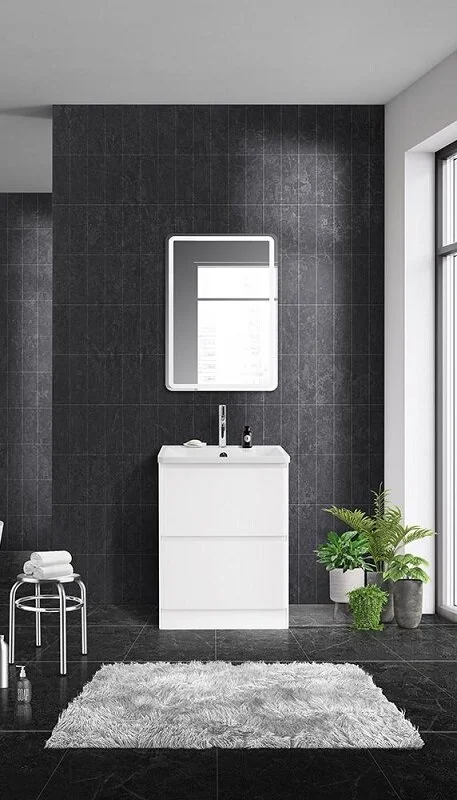 Тумба под раковину напольная BelBagno Albano 60 см bianco lucido, современная, hi-tech - фото 3
