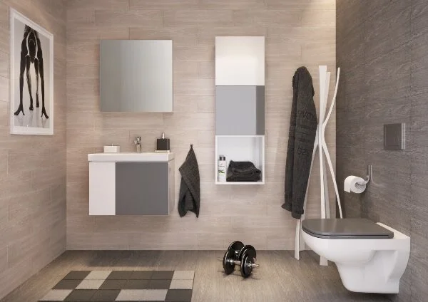 Раковина керамическая, Cersanit COLOUR S-UM-COL60/1-w 60.5х45 см, 60 см - фото 6