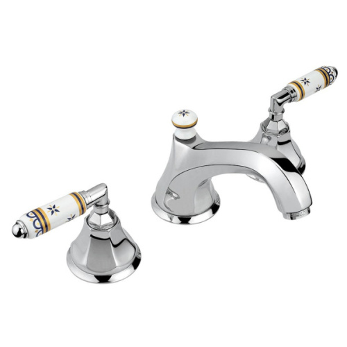 Смеситель для раковины, ручка 06D Full Decorated Ceramics, Nicolazzi Teide 1908 - фото 1