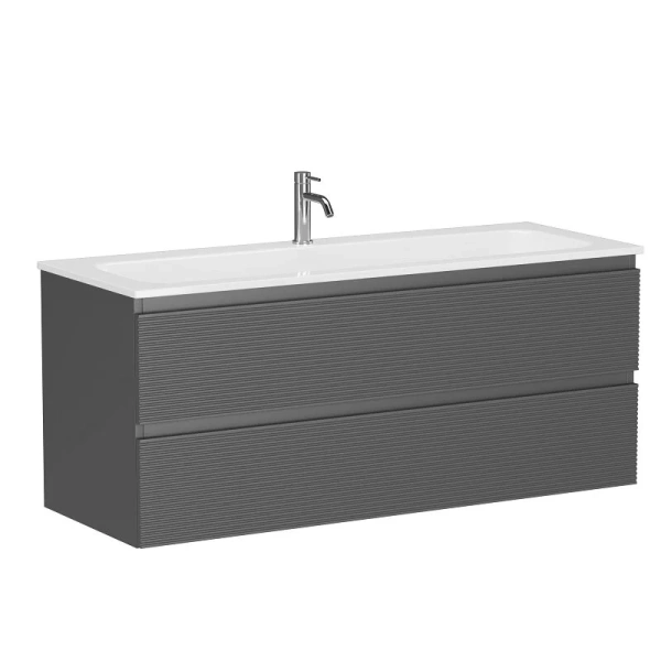 Тумба под раковину подвесная Sancos Folk 120 см grey soft