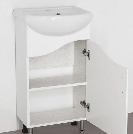 Тумба с раковиной напольная Style Line Эко Волна ЛС-00000094 45 см с дверцей - фото 3