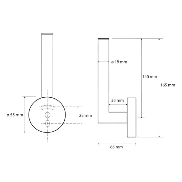 Бумагодержатель Bemeta Omega хром - фото 2