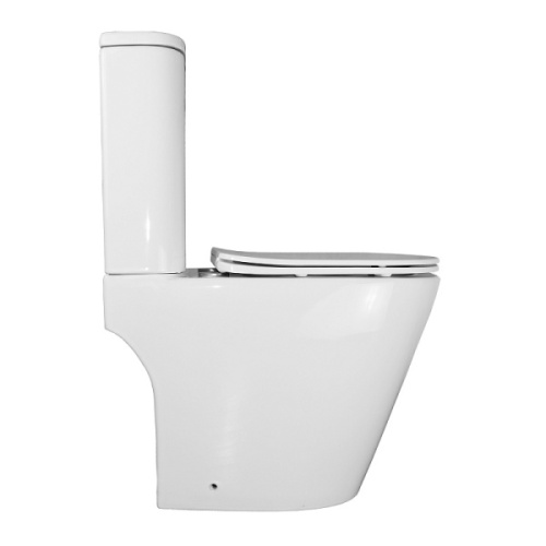 Унитаз компакт Azario Berton с сиденьем микролифт, с горизонтальным, прямым выпуском, с прямым выпуском - фото 7