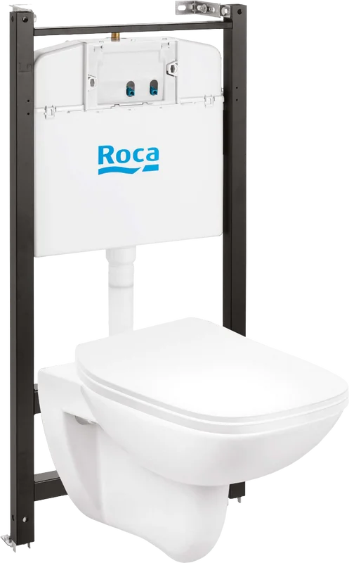 Унитаз с инсталляцией Roca Debba Pack с сиденьем дюропласт - фото 1