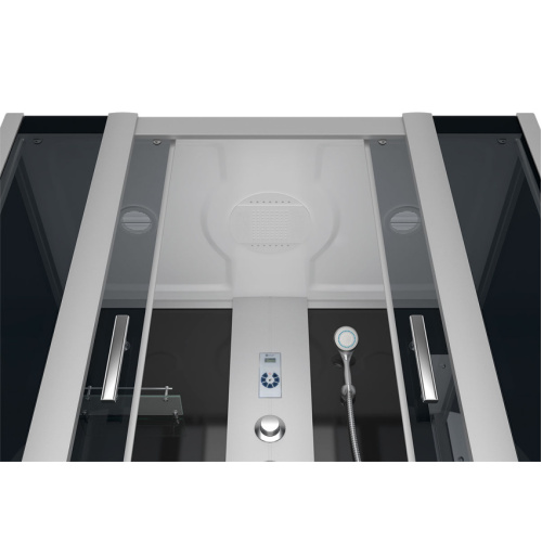 Душевой бокс, задние стенки чёрные, стекло тонированное, Erlit Comfort ER 4517TP-C4 - фото 3