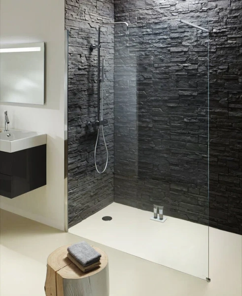 Душевая перегородка Jacob Delafon Contra 140 см профиль хром стекло прозрачное, прозрачные - фото 5