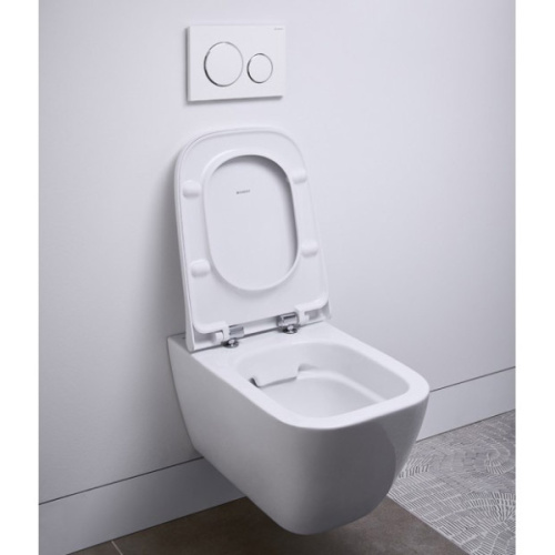 Комплект инсталляция и унитаз подвесной безободковый Geberit Duofix 111.300.00.5-500.683 - фото 2