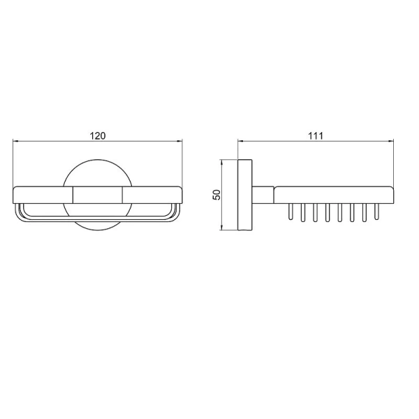 Мыльница Акватек Бетта черная матовая - фото 2