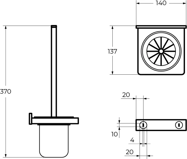 Ёршик Cezares Maxima подвесной - фото 2