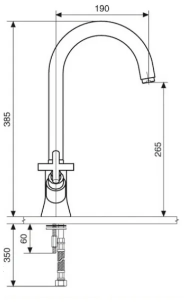 Смеситель для кухни Emmevi Spirit New 31057 - фото 2