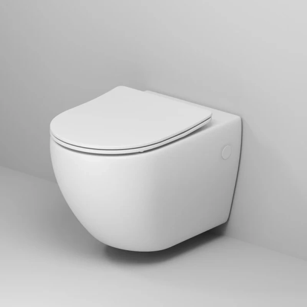 Унитаз подвесной Grossman Color белый матовый, безободковые, сиденье с микролифтом , с антивсплеском - фото 5